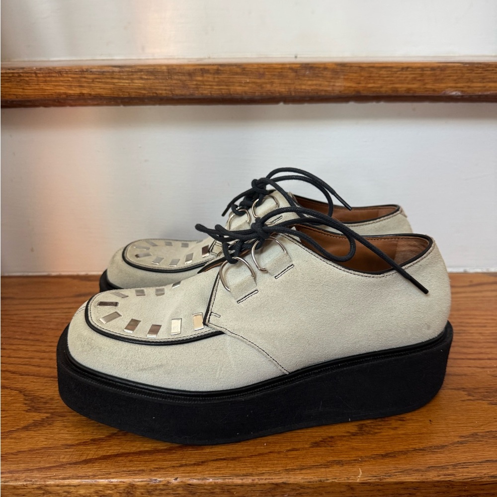MARNI Johnny Studded Suede Creeper Shoe